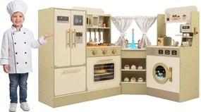 Detská kuchynka Detská kuchynka Sada s vodovodným kohútikom Umývačka riadu Sporák Kávovar Zelená