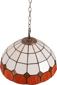 Brilagi - Tiffany vitrážový luster na reťazi SIENNA 1xE27/60W/230V priemer 40 cm