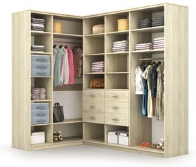 Textilný organizér do skrine Oliver sivý