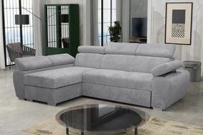 Rohová sedacia súprava Gozo (svetlosivá)