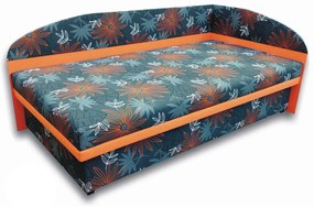 Jednolôžková posteľ (váľanda) 100 cm Suzanna (Oranžová x104 + Valeriana vol 830) (P). Vlastná spoľahlivá doprava až k Vám domov. 793151