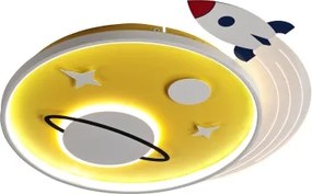 Brilagi -LED Detské stropné svietidlo STARSHIP LED/64W/230V 3000/4500/6000K žltá