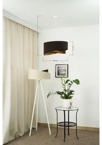 Brilagi - LED Luster na lanku LYRA 1xE27/15W/230V tmavohnedá/zlatá