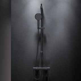 Ručná sprchová súprava AM.PM X-Joy F428XA46 s termostatickou sprchovou batériou, čierna