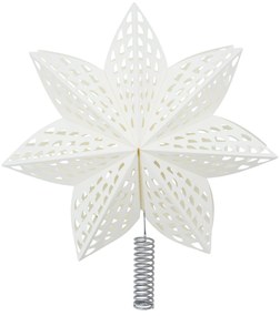 House Doctor Vianočná ozdoba / špica na stromček Gint White 30 cm