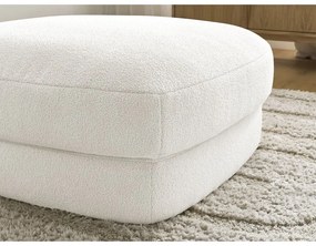 Biela podnožka z textílie buklé Leonore – Bobochic Paris