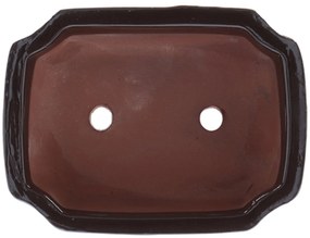 KERAMICKÝ KVETINÁČ NA BONSAJ TERI 5,5X20,5X15 CM HNEDÁ