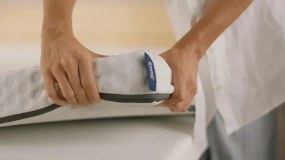 Kontinentálna posteľ Emma Premium boxspring 200x180 (typ I), tm. sivá (sawana 21)