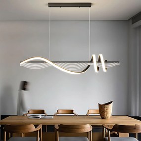 Toolight Toolight, závesné LED svietidlo 100 cm, 3000K, LHJ041-CP, čierna, OSW-50019