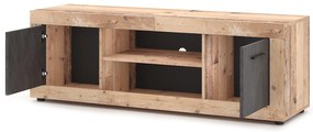 TV stolek Luna 140 cm dub Matera světlý/antracit