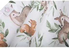 BabiM Mušelínová zavinovacia plienka 120x120 Comfort Design Farba: ružová-slon
