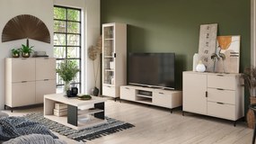 TV skrinka LANA 05 béžový - POD TV DO OBÝVAČKY SO ZÁSUVKAMI