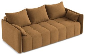 Terakotová rozkladacia/s úložným priestorom pohovka 225 cm Moku – Makamii