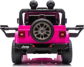 LEAN CARS Batéria pre vozidlá Jeep Rubicon 4x4 DK-JWR556 4x200W 24V ružová