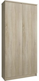 Regál R 80 cm CLP 2 dvierka 8 poličiek dub sonoma