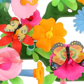 KIK Kreatívna plastová stavebnica kvetinová záhrada 175 dielov kvety, váza, kanva pre deti 3+