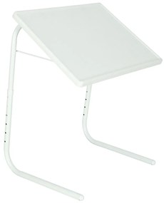IKO Skladací príručný stolík pod notebook 52x40cm biely