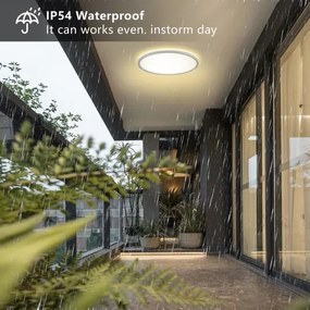 Brilagi - LED Kúpeľňové svietidlo ULTRA SLIM LED/24W/230V pr. 42 cm biela IP54