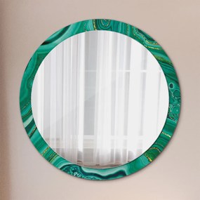 Okrúhle ozdobné zrkadlo Mramor z achátu fi 100 cm
