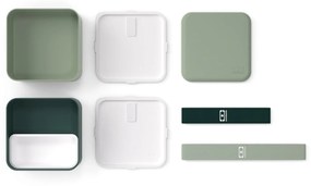 monbento Desiatový box Monbento Square Green Bicolor 1,7 l