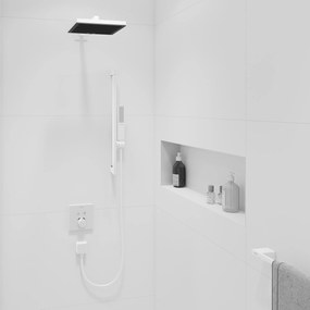 Hansgrohe Pulsify E, sprchová súprava 100 1jet EcoSmart+ so sprchovou tyčou 650 mm, biela matná, HAN-24371700