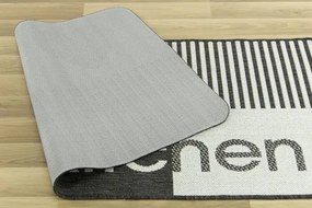 Protišmykový kuchynský koberec/ behúň Flex 19053/08 sivý