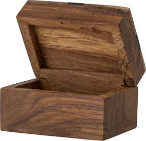 Hnedý dekoratívny drevený úložný box 6,5x4,5x4 cm Cemile – Bloomingville