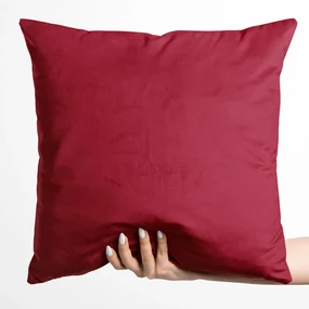 Biante Zamatová obliečka na vankúš Velvet Prémium SVP-007 Malinovo červená 35 x 45 cm
