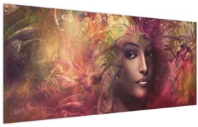 Obraz - Fantasy žena (120x50 cm)