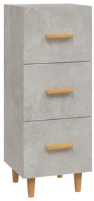 vidaXL Komoda betónovo sivá 34,5x34x90 cm spracované drevo