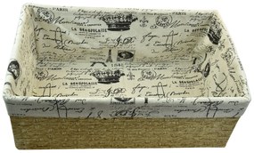 Úložný box s látkou PARIS Rozmery (cm): 52x33, v. 20