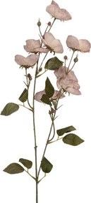 Umelá dekoračná kvetina ruže s fialkovými kvetmi - 10*14*80 cm