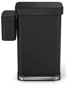 Matne čierna nádoba na kompostovateľný odpad 4 l – simplehuman
