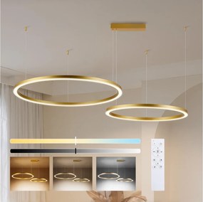 Brilagi - stmievateľný LED luster na lane PORTOFINO LED/98W/230V zlatý +DO