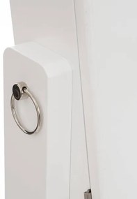 Atmosphera - Stojacie zrkadlo so šperkovnicou KRISTIN 146,8x37 cm biele