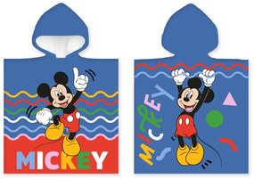 Carbotex Detské pončo 50x110 cm - Happy Mickey Mouse