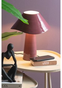 Digitálny budík s bezdrôtovou nabíjačkou Retro Flat LED – Karlsson
