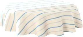 Obrus okrúhly farba produktu biela látka polopriehľadný, zapletaná