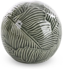 DEKORAČNÁ GUĽA DARA (01) (FI) 10X9 CM ZELENÁ