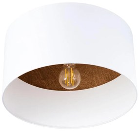 Sollux SL.1392 - Stropné svietidlo TELESTO 1xE27/15W/230V pr. 35 cm biela/hnedá
