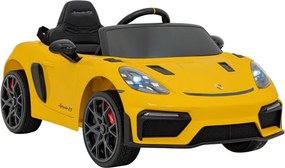 Elektrické autíčko Porsche Spyder RS 718 Lakier žlté