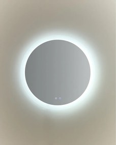 Nástenné zrkadlo s osvetlením ø 60 cm Mervi – Kave Home