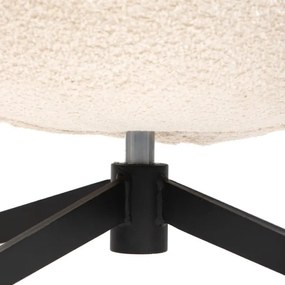 Otočné kreslo LUNAIRE béžové TEDDY BOUCLÉ 872124