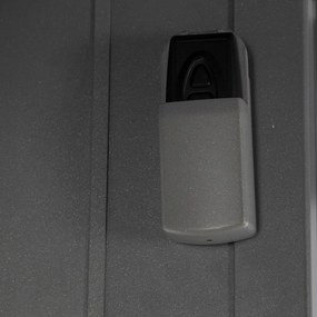 DEOKORK Záhradný hliníkový altánok PREMIUM 3,9 x 3,9 m (sivá) + závesy