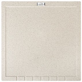 Laveo Halvo, granitový odkvapkávač 350x350x25 mm, béžová, LAV-OBA_401T