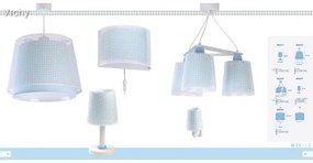 Dalber D-80221T - Detská lampička VICHY 1xE14/40W/230V