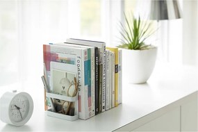 Biele knižné zarážky YAMAZAKI Tower