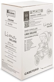 Športový Kočík Caretero Lima Deluxe Black