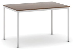Jedálenský stôl, 1200 x 800 mm, sivá podnož, orech