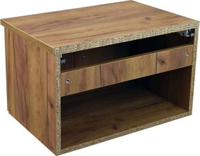 Comodo Kúpeľňová skrinka pod doskové umývadlo Agria II GO 60-HD - zlatý dub/zlatý dub